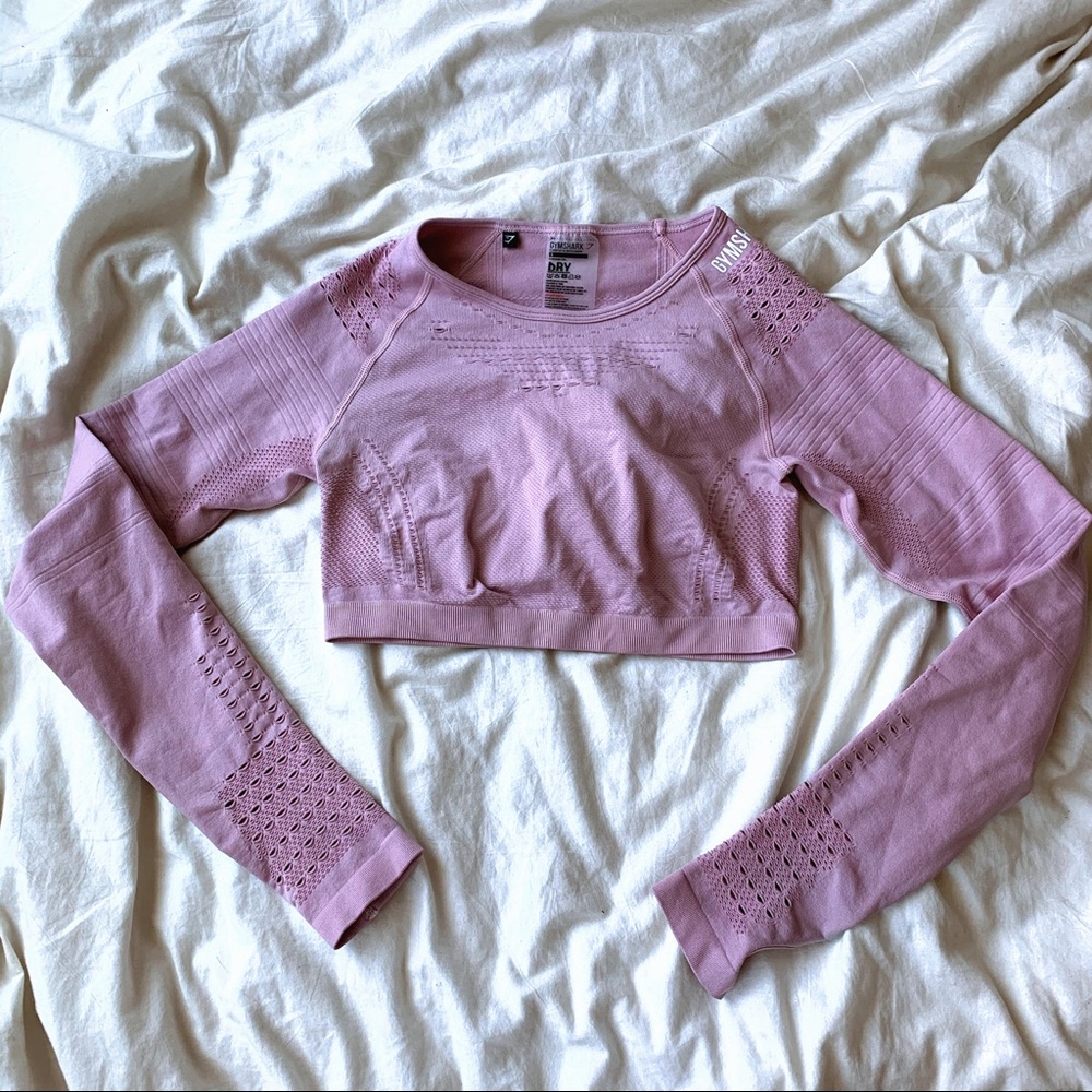 GYMSHARK LONGSLEEVE CROP